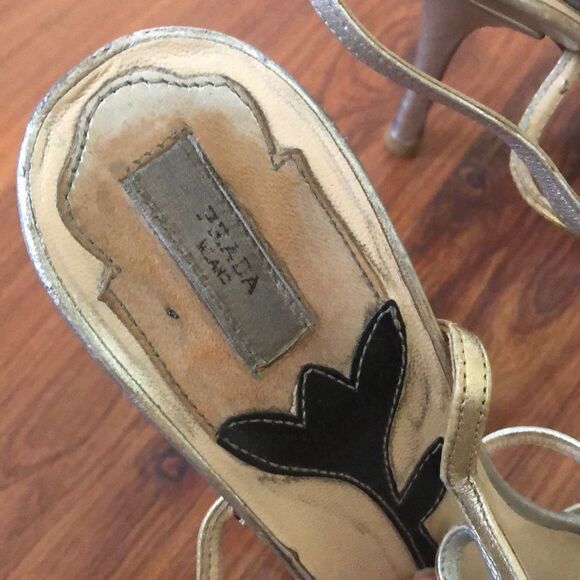 Prada Silver and gold high heels, size 37 - Picture 7 of 7